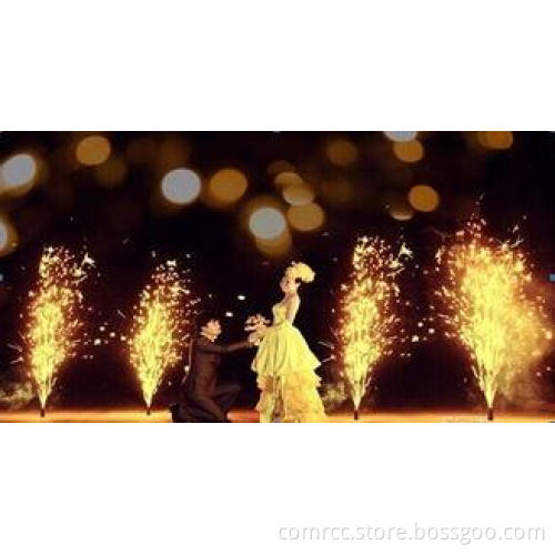 Colorful Indoor Stage firework professional event gold fire
